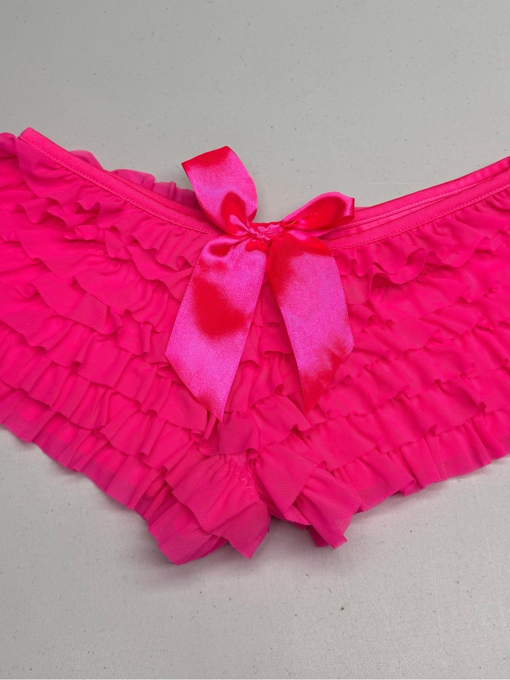 La Petite Coquette Hot Pink Ruffle Ruffle Bootie Shorts